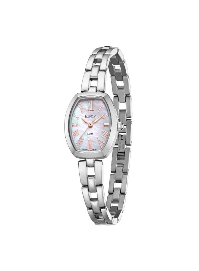 ECSTACY Women's 304 solid stainless steel Analog Watch E25512-SBSWK - 20.5 mm