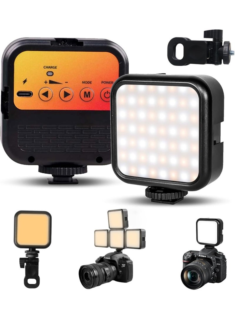 ياكيتر ضوء تعبئة قابل للتثبيت على الهاتف واللابتوب، ضوء فيديو LED محمول وقابل لإعادة الشحن، 3000K-6000K قابل للتعتيم مع 3 أوضاع إضاءة، ضوء جيب للصور الذاتية للمؤتمرات الفيديو / تيك توك / يوتيوب / البث المباشر / المكياج / التدوين / التصوير الفوتوغرافي - Image 1