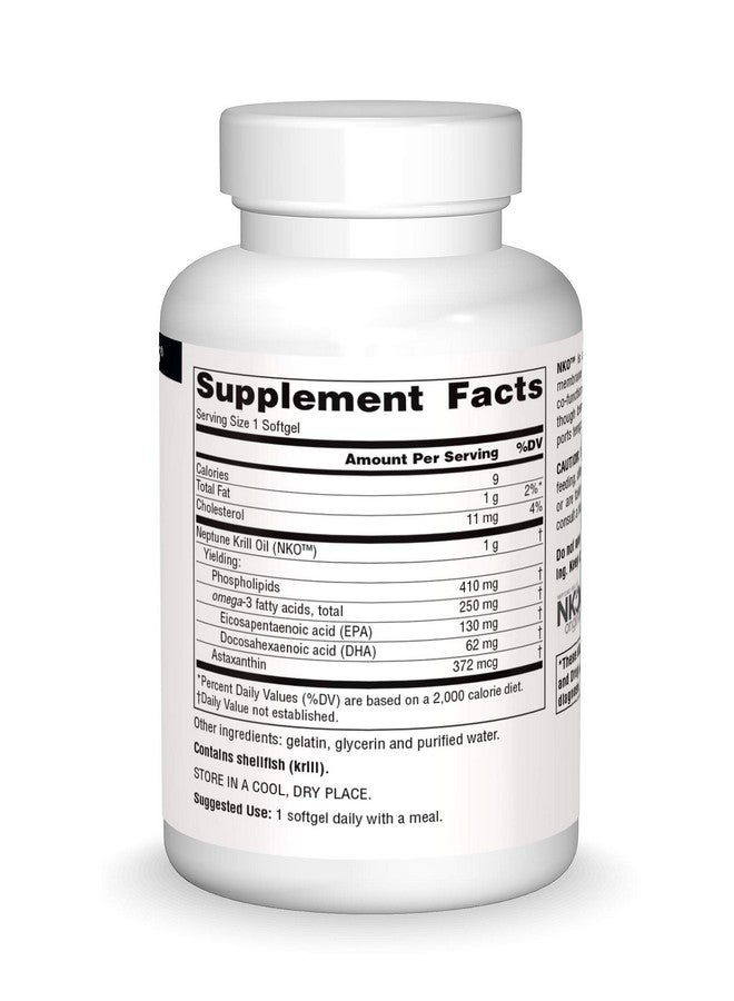 Source Naturals NKO Neptune Krill Oil, Supports Heart Health and Cell Membrane Integrity*, 1000 mg - 90 Softgels - Image 3