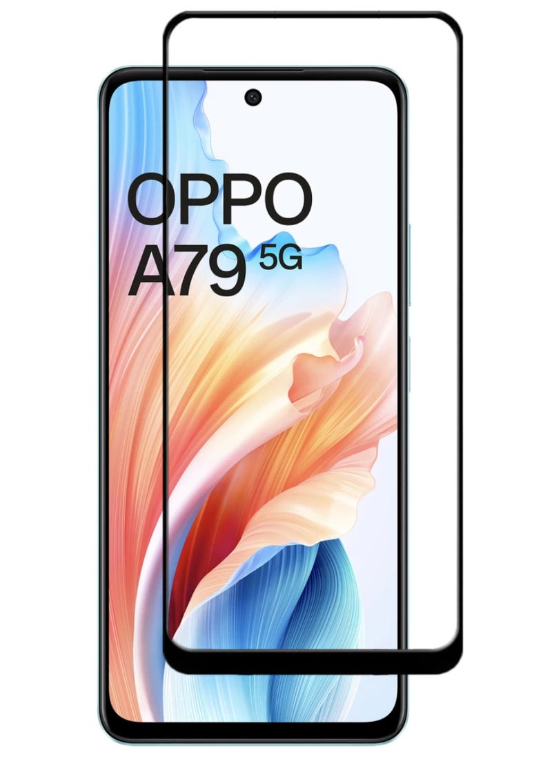 ACLIX Antistatic ESD Dustproof Premium Quality High Definition Tempered Glass Screen Protector Designed For Oppo A79 - Image 1