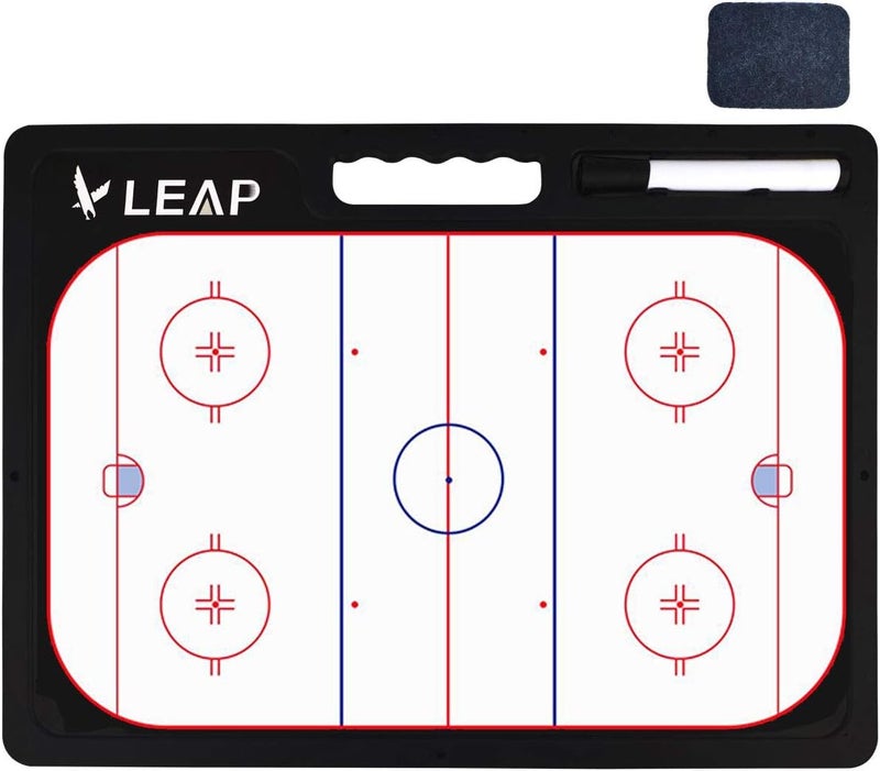 LEAP Coach Board Premium Tactical Clipboard Two Sides with Full & Half Court Dry Erase Marker Board for Basketball, Baseball, Soccer, Football, Hockey - Image 3