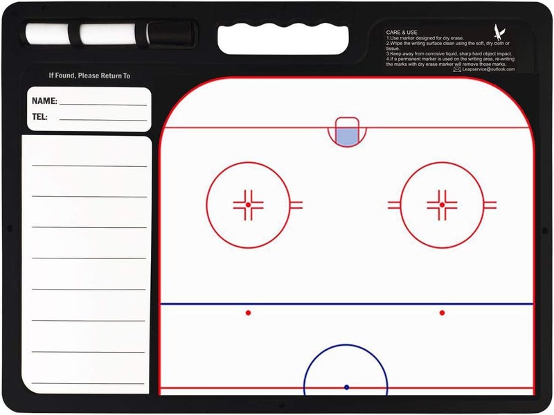 LEAP Coach Board Premium Tactical Clipboard Two Sides with Full & Half Court Dry Erase Marker Board for Basketball, Baseball, Soccer, Football, Hockey - Image 4