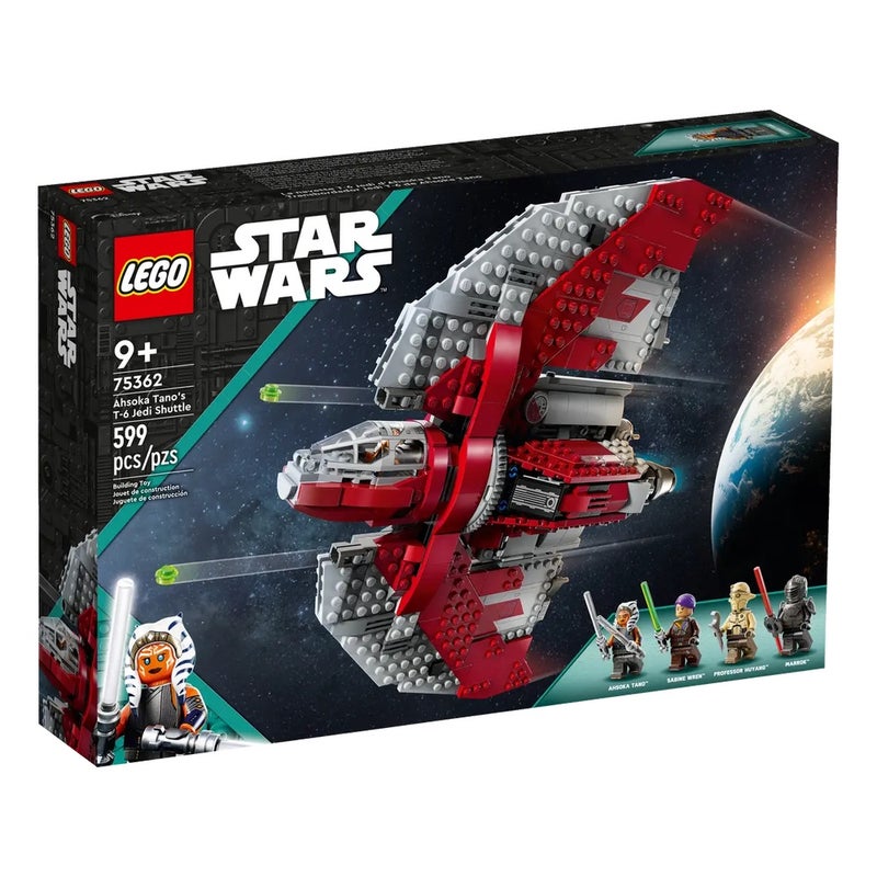 LEGO - Star Wars Ahsoka Tano's T-6 Jedi Shuttle 601 Pieces - 75362 - Image 1