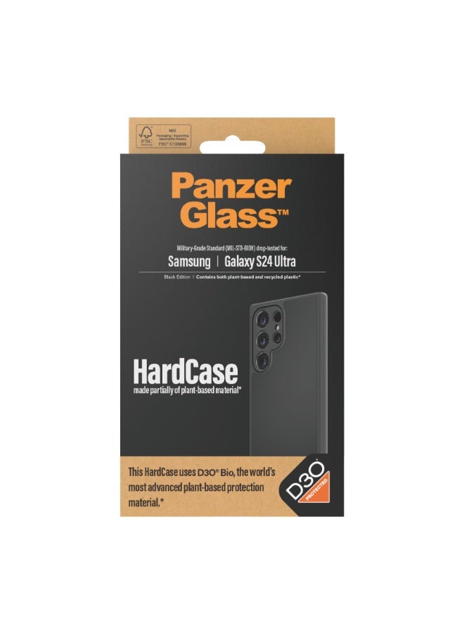 PanzerGlass HardCase with D3O Technology for Samsung Galaxy S24 Ultra| Impact & Drop Protection Back Cover, Anti-Scratch, Anti-FingerPrint, Slim & Lightweigt, Wireless Charging Compatible - Black - Image 3