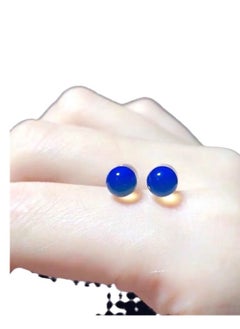 D.COLOR Blue Pur Stud Earrings  - Image 1