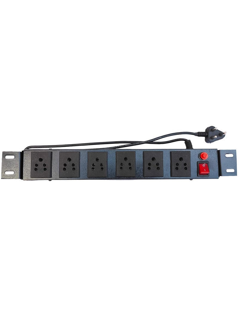 Generic KN GROUP INDIA Extension Cord Board Extension Cord Very Long Surge Protector With Fuse Commercial and Household Purpose Fuse Protector 6 Socket in 1 Switch Spike Guard Compact with Power Cord 125 mtr Black Pack of 1  - Image 4