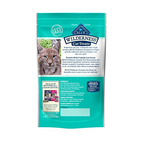 Blue Buffalo Wilderness High Protein Crunchy Cat Treats, Made With Natural Ingredients, Tasty Trout, 2-oz Bag (Pack of 12) - Image 2