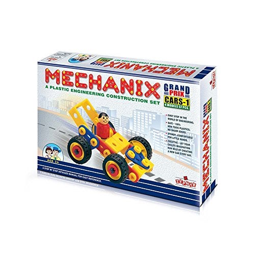 Mechanix Plastic Mechanix Cars-1 4 Models, STEAM Educational Toy, Plastic Engineering Construction Set for Kids Age 5+ Years - Image 2