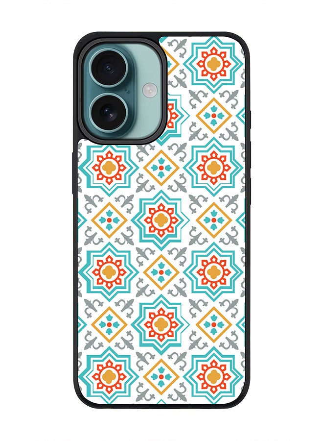 Stylizedd For iPhone 16 Case [Compatible with MagSafe] Slim Magnetic cover Phone Case iPhone 16 -Moroccan Mosaic - Image 1
