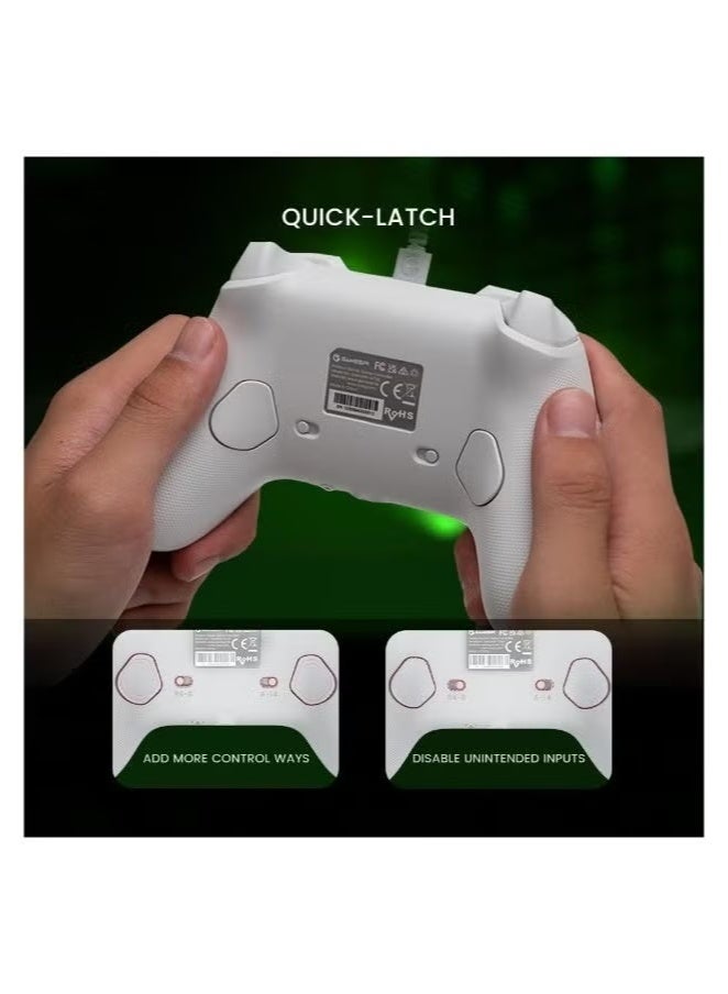 Wired Controller For Xbox Series X,Xbox Series S,Xbox One,Windows 10/11, Plug And Play Gaming Gamepad With Hall Effect Joysticks/Hall Trigger, 3.5mm Audio Jack, PC Gamepad with Programmable Back Button - Image 3