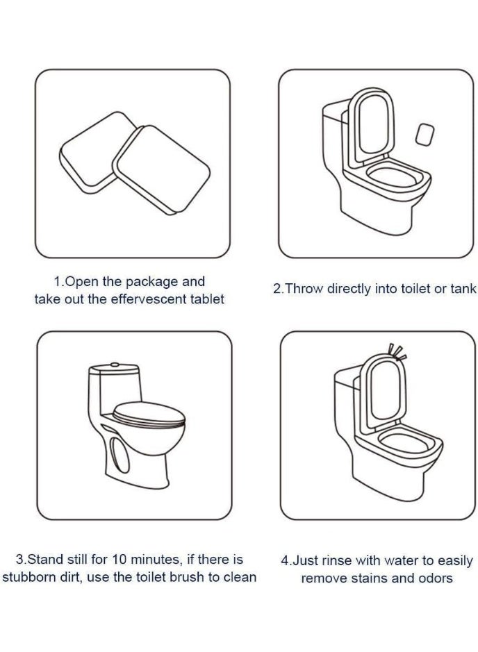 Toilet Cleaning Effervescent Tablets – 12Pcs Bubble Cleaner Pills, Deep Deodorizing Toilet Bowl Cleaner, Removes Stains & Odors, Long-Lasting Freshness, Toilet Cleaner Tablets, Effervescent Toilet Cleaner, Bubble Toilet Cleaner, Deodorizing Tablets, Toilet Bowl Cleaning Tablets, Bathroom Cleaner, Toilet Odor Remover, Deep Cleaning Toilet Tabs, Toilet Disinfectant - Image 3