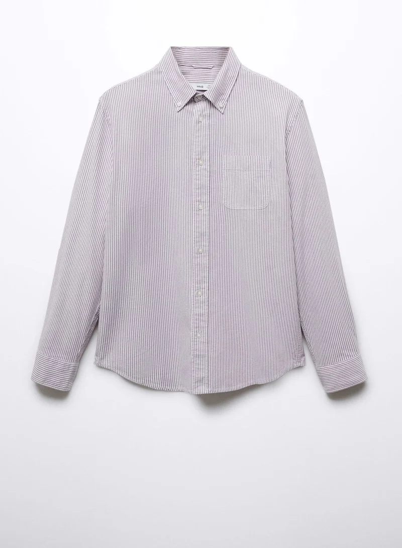 Mango Man Stripe Regular Fit Shirt