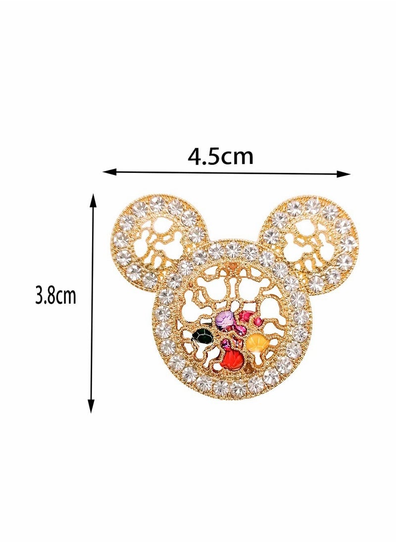 Brooch Pin for Women, 3pcs Creative Retro Wild  Ladies Alloy Diamond Brooch, Hat Bag Coat Corsage Accessories