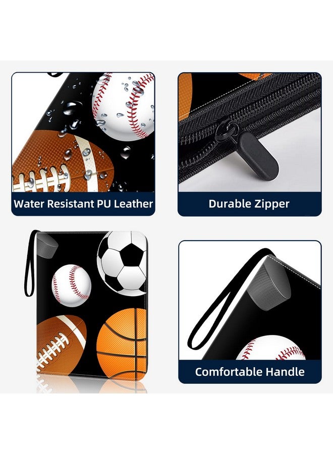 HESPLUS HESPLUS Sports Card Binder 900 Pockets, 50 Sleeves Large Baseball Binder 3 Ring Zipper Trading Cards Holder 9 Pocket, Sport Card Collection Book Storage Organizer, Album Folder Protector Collector  - Image 5