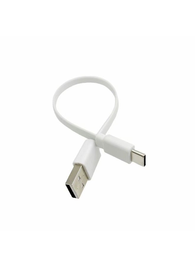 ماركة غير محددة كابل شحن الطاقة المحمول من المصنع مباشرة كابل نودلز مسطح كابل طاقة USB كابل بيانات أندرويد Typec - اللون: أبيض - الطول: 【 0.2 متر أندرويد】1A خط نودلز  - Image 2