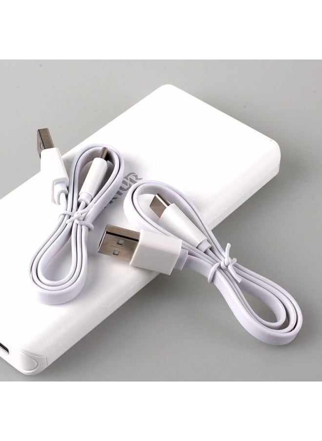 ماركة غير محددة كابل شحن الطاقة المحمول من المصنع مباشرة كابل نودلز مسطح كابل طاقة USB كابل بيانات أندرويد Typec - اللون: أبيض - الطول: 【 0.2 متر أندرويد】1A خط نودلز  - Image 4