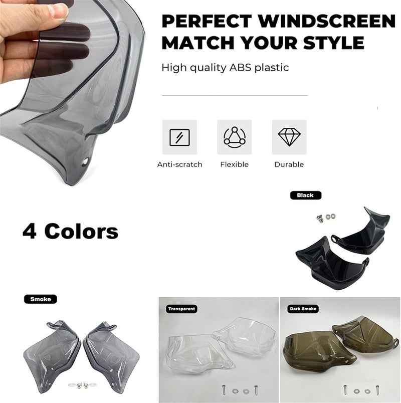 QASULER Handguard Shield Extension Protector for Motorcycles - Image 3