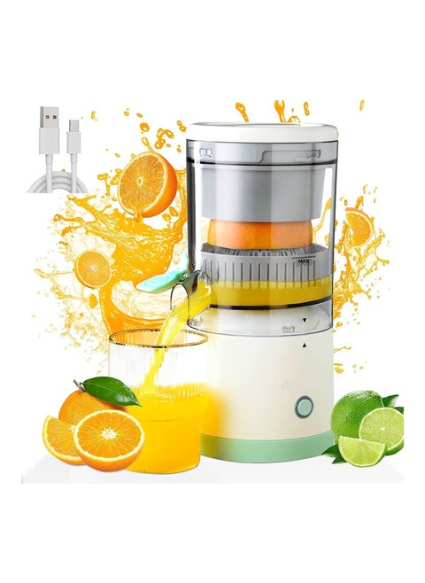 Electric Mini Citrus Juicer Hands-Free Portable USB Charging Powerful Cordless Fruit Juicer Multifunctional One Button Easy Press Lemon Orange Squeezer Machine For Kitchen