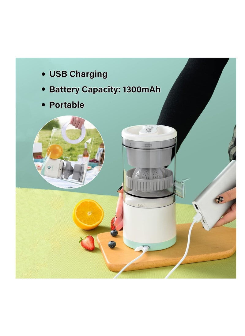 Generic - Electric Mini Citrus Juicer Hands-Free Portable USB Charging Powerful Cordless Fruit Juicer Multifunctional One Button Easy Press Lemon Orange Squeezer Machine For Kitchen - Image 1