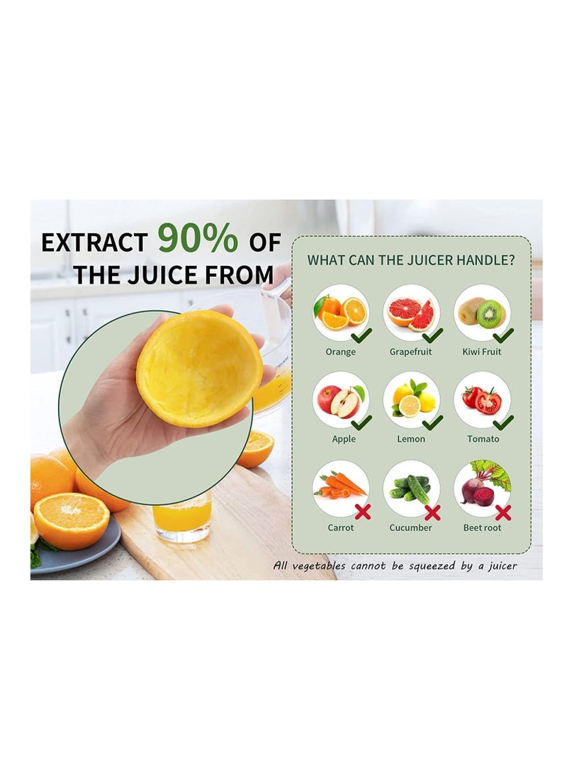 Generic - Electric Mini Citrus Juicer Hands-Free Portable USB Charging Powerful Cordless Fruit Juicer Multifunctional One Button Easy Press Lemon Orange Squeezer Machine For Kitchen - Image 1