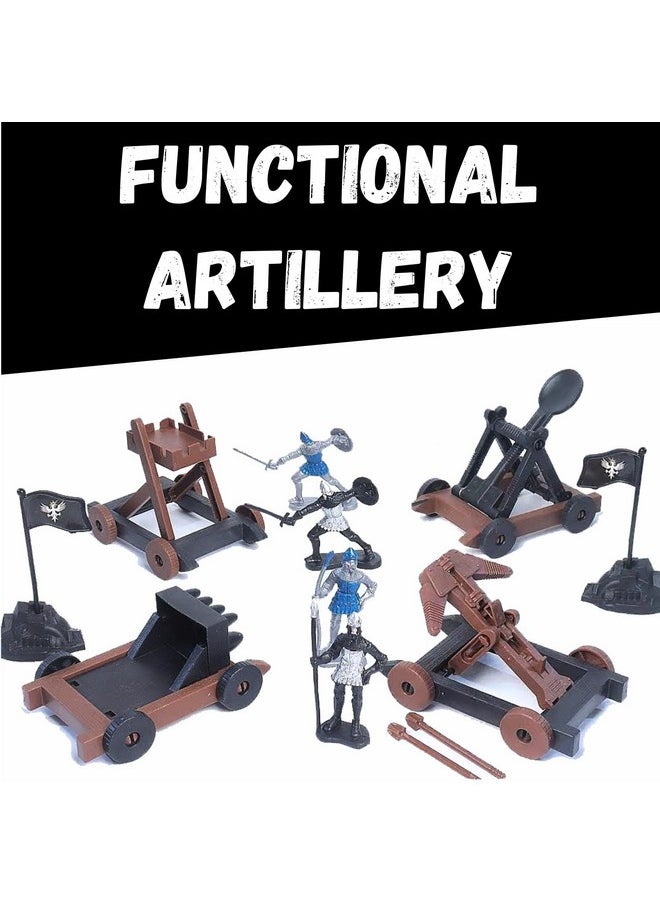 Liberty imports - Medieval Knights And Dragons Figures Playset - 42 Plastic Fantasy Soldier Figurines And Accessories Toys For Toddlers, Kids Imaginary Play Battles - Image 1