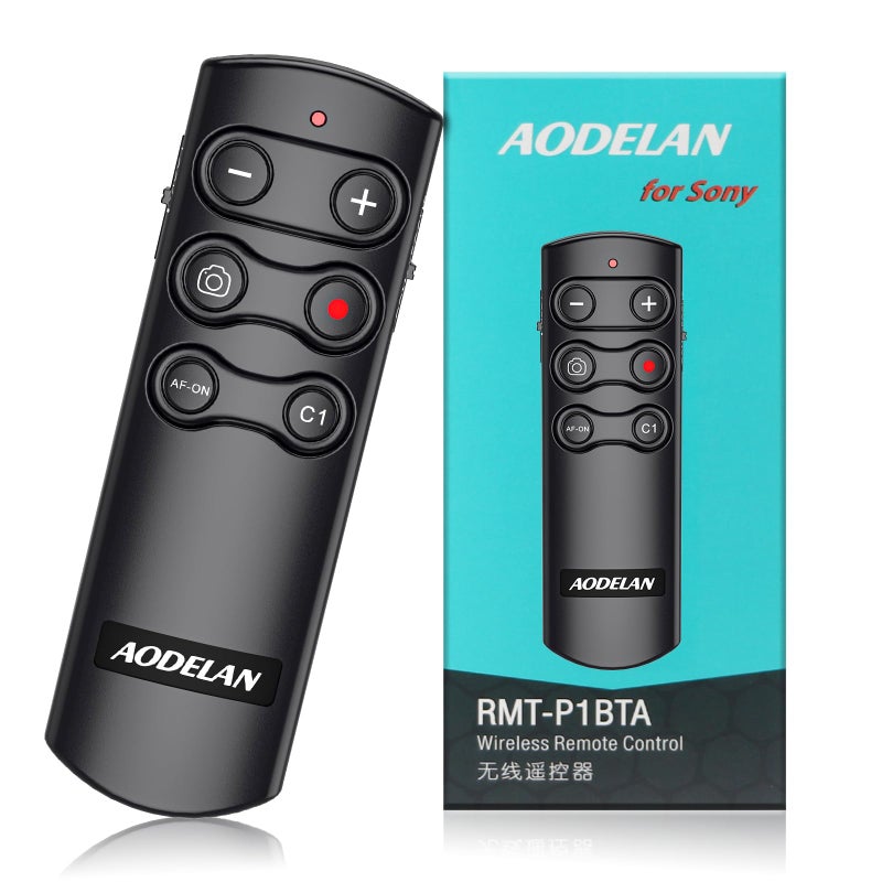AODELAN Wireless Remote Control Camera Shutter Release for Sony ZV-E10, FX3, ZV-1, A7SM3, A7C, A7RIV, Alpha 9,7R IV,7R III, 7 III, 6600, 6400, 6100, 9 II, RX0 II, RX100 M7; Replces Sony RMT-P1BT - Image 1