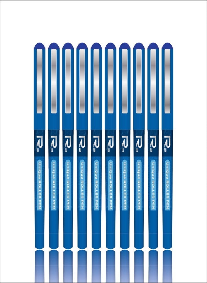 Oddy Super Smooth 0.5mm Unique Roller Pen | Blue Ink, Pack of 10 - Image 1