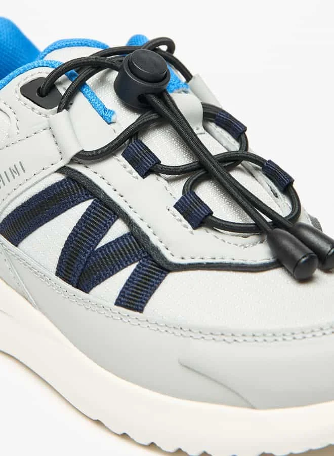 Mister Duchini Boys' Panelled Sneakers with Drawstring Lace Closure