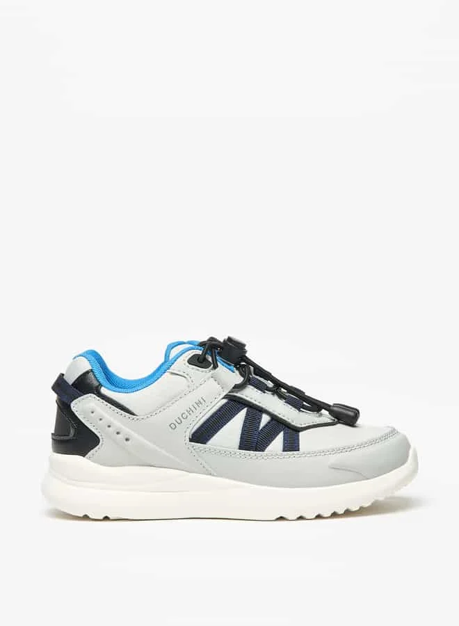 Mister Duchini Boys' Panelled Sneakers with Drawstring Lace Closure