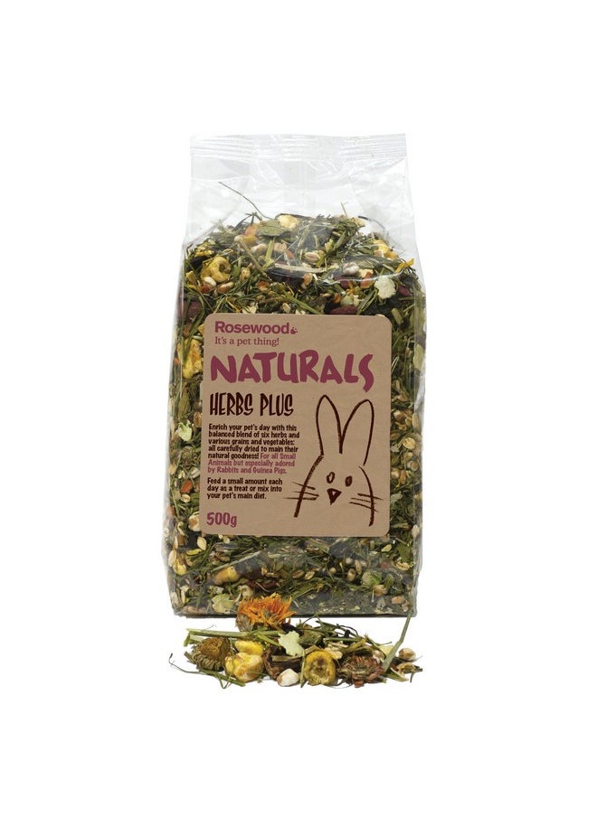 Rosewood Naturals Rosewood Herb Plus Small Animal Treat (500g)  - Image 1
