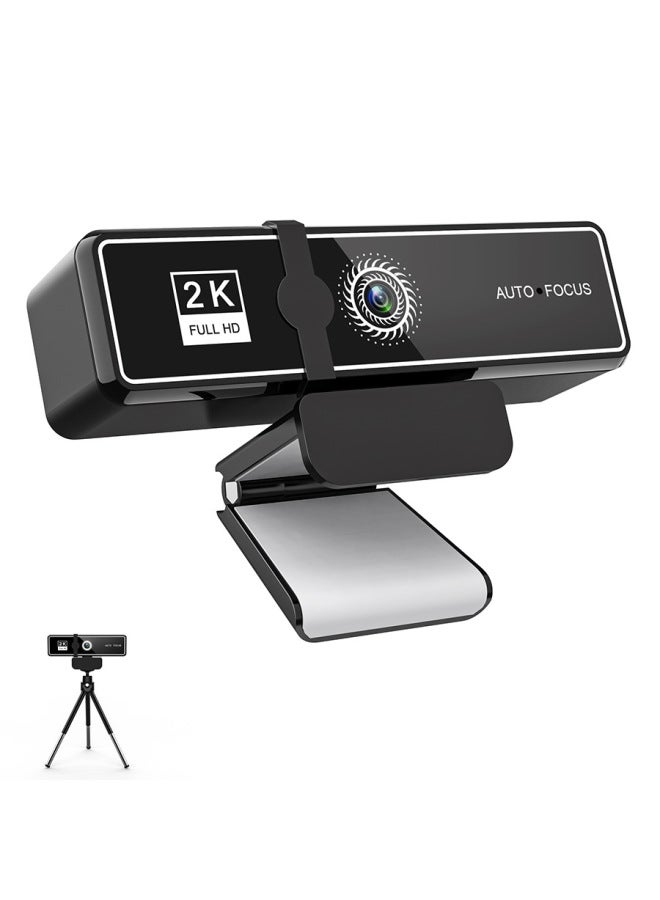 HD 1080P Video Camera USB Camera Live Camera 4K Computer Camera Webcam Spot-Color:W9 Black/2K - Image 1