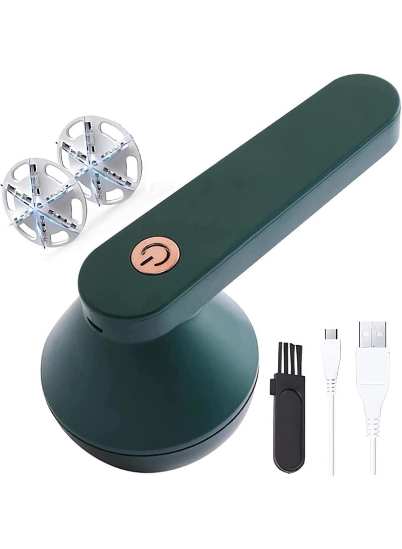 Fabric Shaver, Rechargeable Electric Lint Remover Clothes Shaver with 2 Spare Blades, Portable Lint Brush for Sweaters, Sofas, Coats, Lint Shaver for Various Fabrics - Image 1