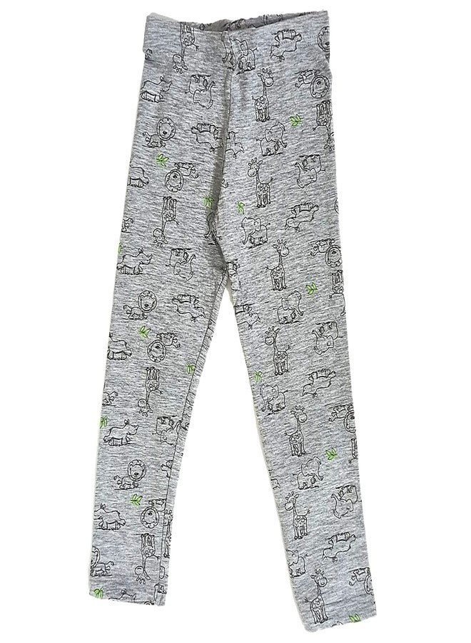 TuddyBuddy Baby Girl's Regular Fit Cotton Leggings (Girl's Leggings_Grey_18 Months-24 Months) - Image 4