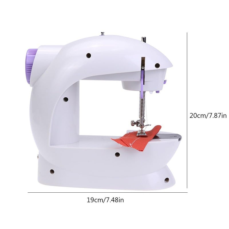 Portable Electric Sewing Machine, Dual Power Supply Electricity or Batteries, 2 Speeds, Precise and Regular Stitches - Image 2