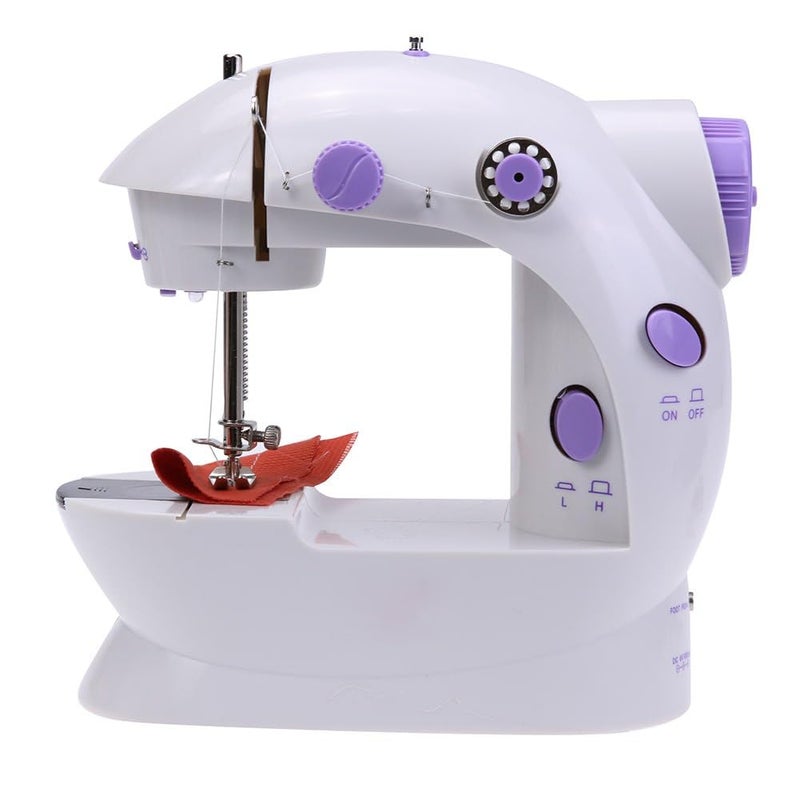 Portable Electric Sewing Machine, Dual Power Supply Electricity or Batteries, 2 Speeds, Precise and Regular Stitches - Image 3