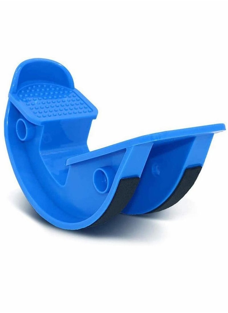 SYOSI Foot Rocker Calf Stretcher for Achilles Tendinitis Heel Feet Shin Splint Plantar Fasciitis Pain Relief Stretches Strained Leg Muscle Ankle Wedge Stretch Improves Flexibility Blue  - Image 1