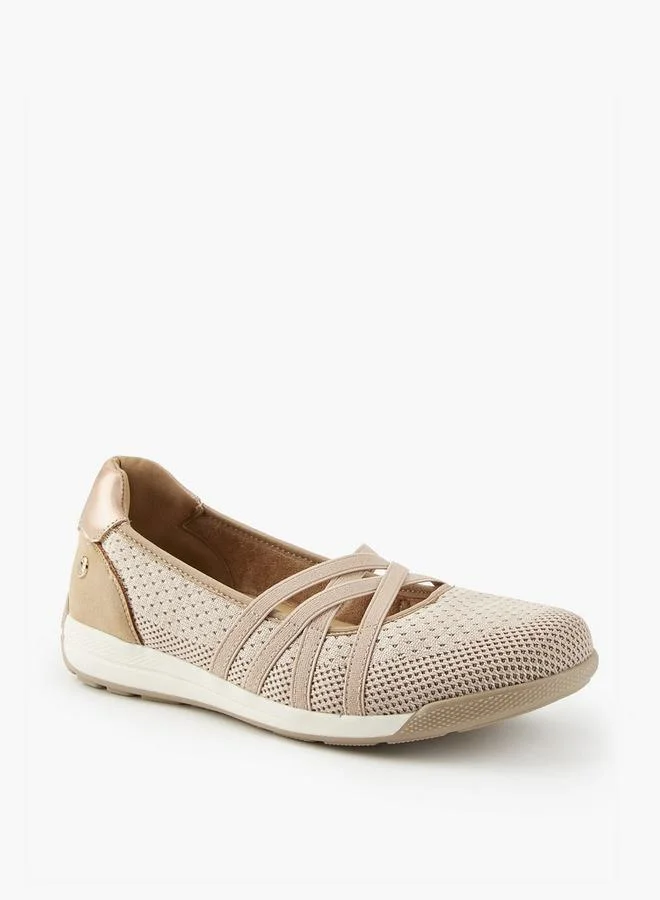 Paprika BEIGE Cross Strap Slip-On Ballerina Shoes for Women | Best Price UAE