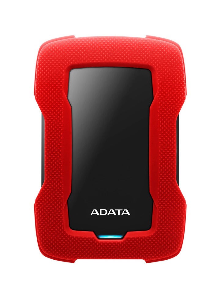 ADATA - ADATA HD330 1TB USB 3.0, High-speed Shock-absorbing External Hard Drive, Extra Slim Portable Waterproof Mobile Hard Drive, (1TB Red) - Image 1