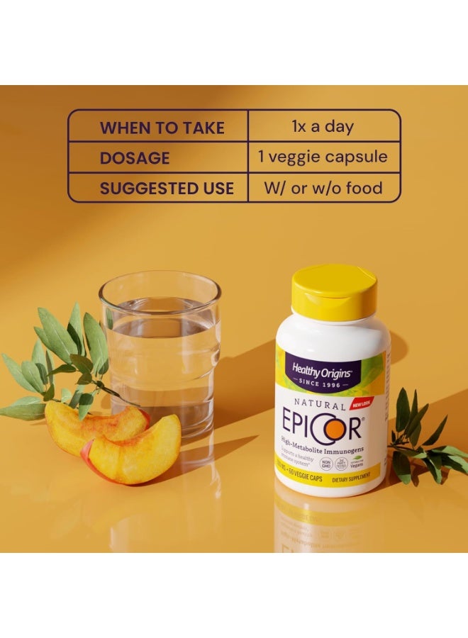 Healthy Origins EpiCor - High Metabolite Immunogens, Supports a Healthy Immune System| 500 MG | Dietary Supplements|150 Veggie Caps - Image 5