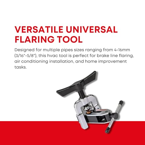 Rothenberger Universal Flange Device - Ideal for Refrigeration and Air Conditioning Pipes, Durable Construction - 4-16 mm / 3/16-5/8" - High Precision, Self-Centering Clamp - 222601 - Image 3