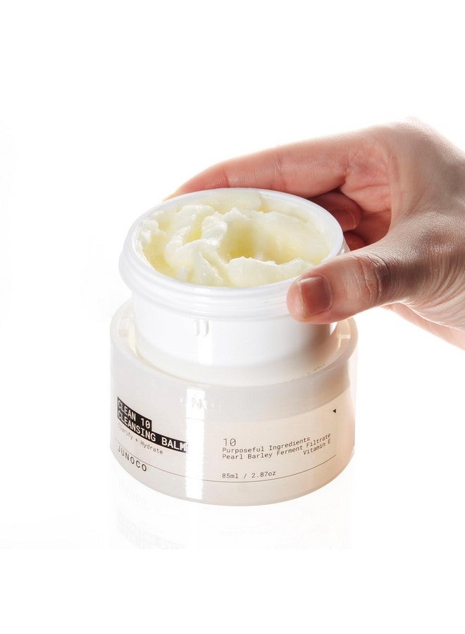 چونو & كو. بلسم التنظيف JADE Clean10 من JUNO & Co. - بلسم مزيل للمكياج - يزيل المكياج بسهولة مع عامل حماية من الشمس - مجموعة كاملة من بلسم مزيل المكياج 2.87 أونصة - Image 1