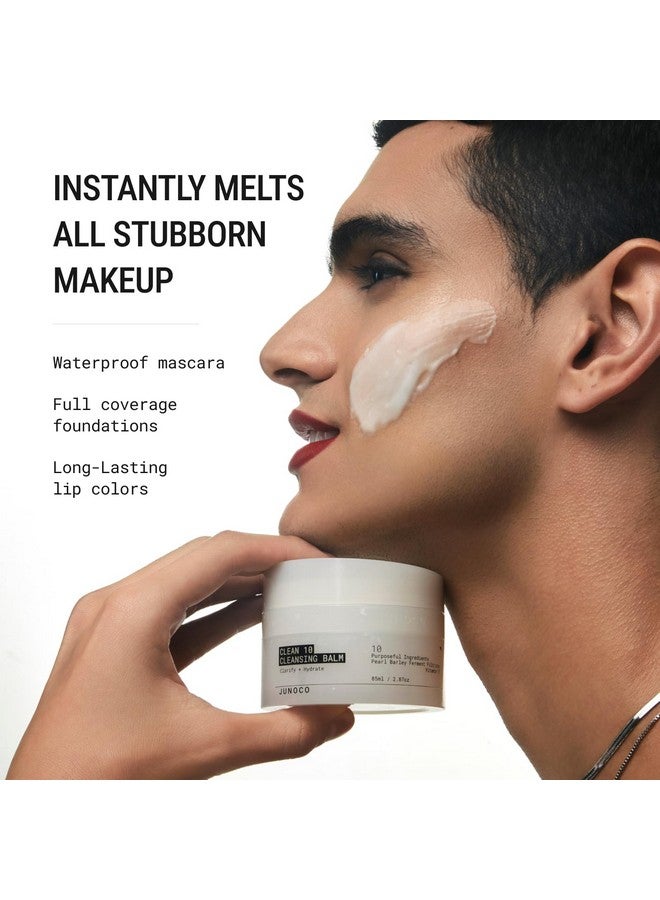 چونو & كو. بلسم التنظيف JADE Clean10 من JUNO & Co. - بلسم مزيل للمكياج - يزيل المكياج بسهولة مع عامل حماية من الشمس - مجموعة كاملة من بلسم مزيل المكياج 2.87 أونصة - Image 3
