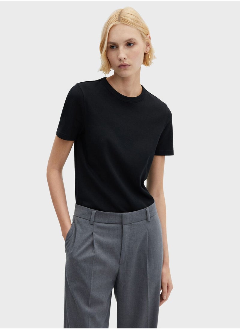 MANGO - Crew Neck T-Shirt - Image 1