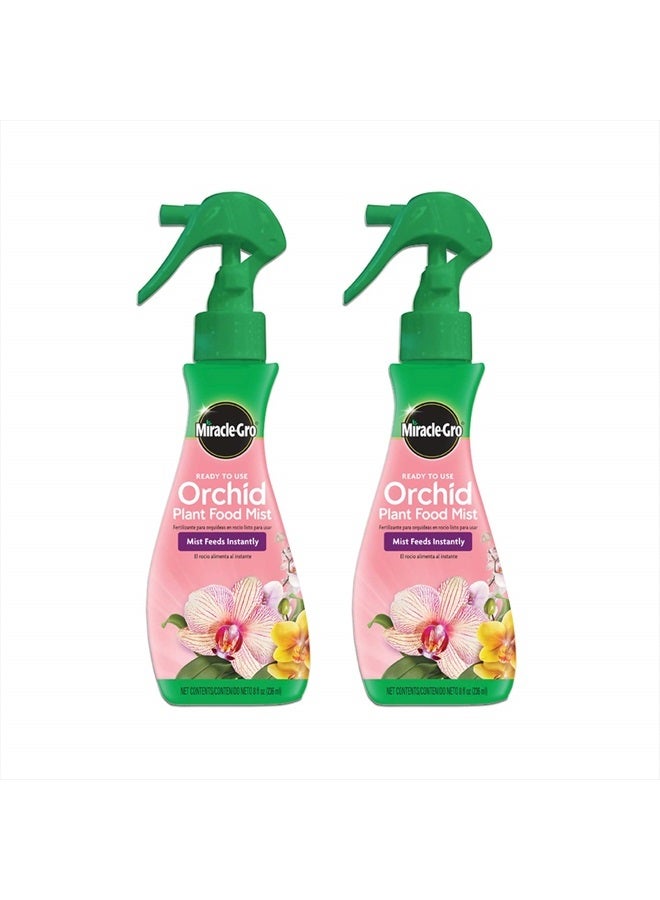 Miracle-Gro Ready-To-Use Orchid Plant Food Mist, 8 oz., Orchid Food Feeds Plants Instantly, 8 Fl (2 Pack) - Image 1