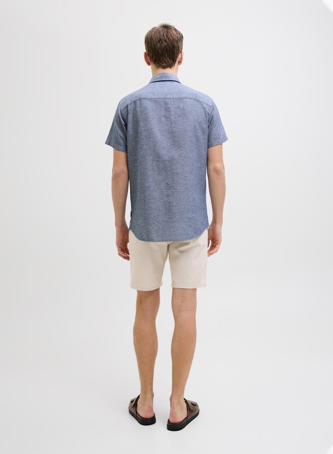 Rebel Moss Sunny Plain Short Sleeve Regular Fit Shirt - Image 3
