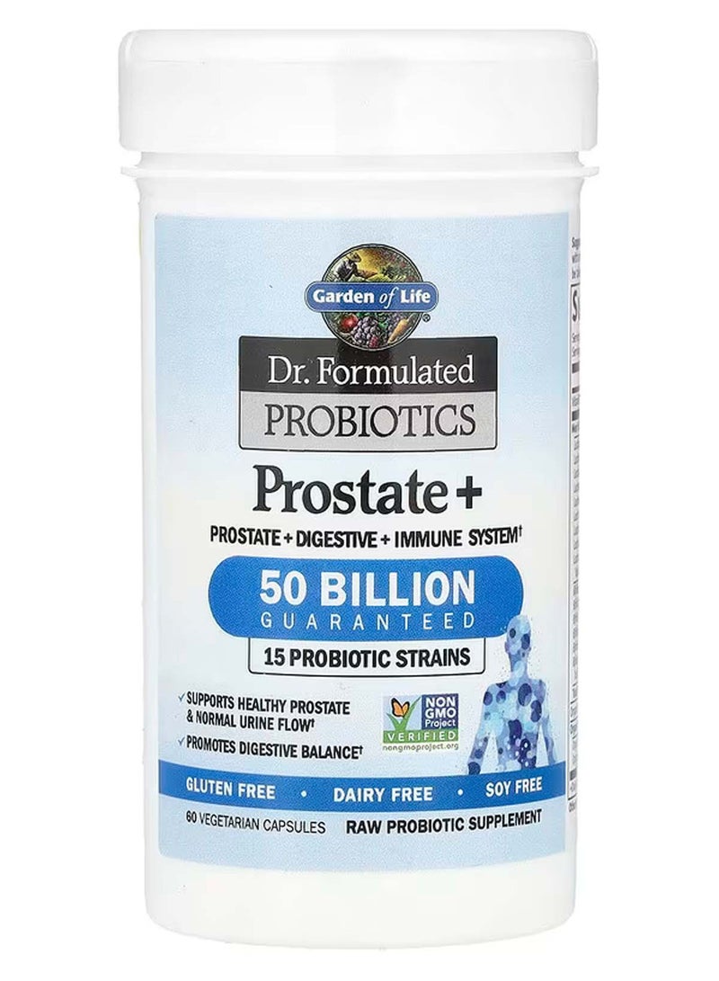 جاردن أوف لايف بروبيوتيك معد بواسطة تركيبة متخصصة، بروستاتا +، 60 كبسولة نباتية - Image 3