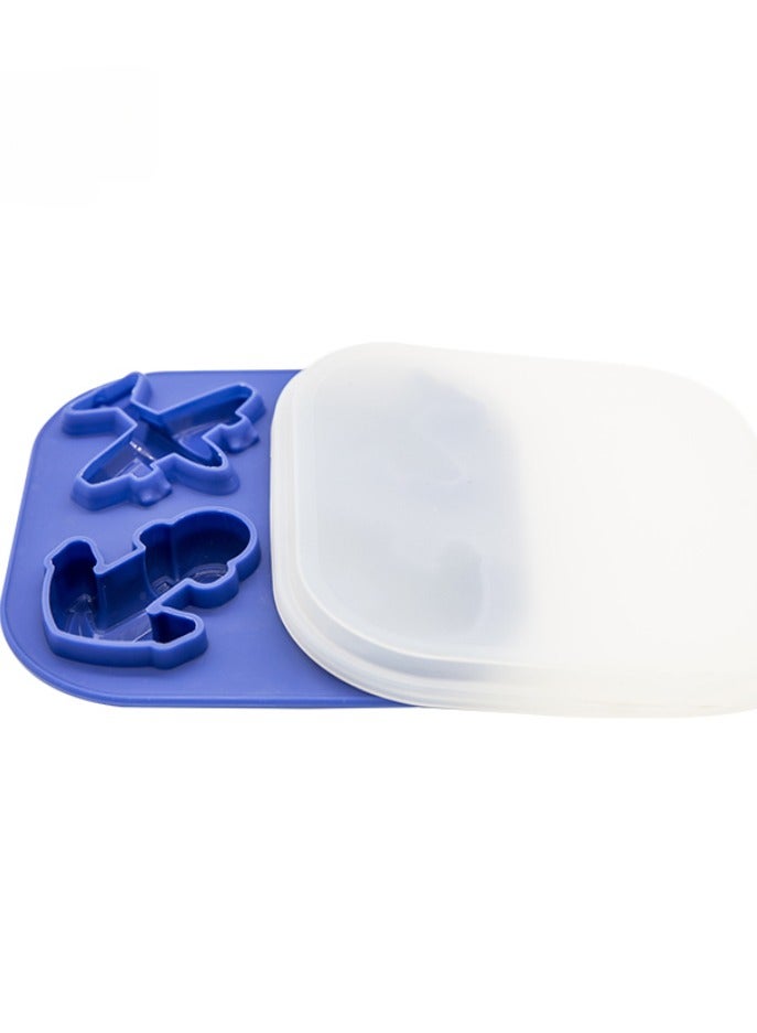 Dark blue cartoon ice lattice mold for aircraft, ship anchor  - Image 1