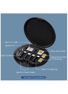 Memorii Multi cable connectors with 15W Wireless Charger Travel Cable Set Pocket USB C to Micro USB Lightning USB A Cable Convertor Adapter Kit  - Image 5