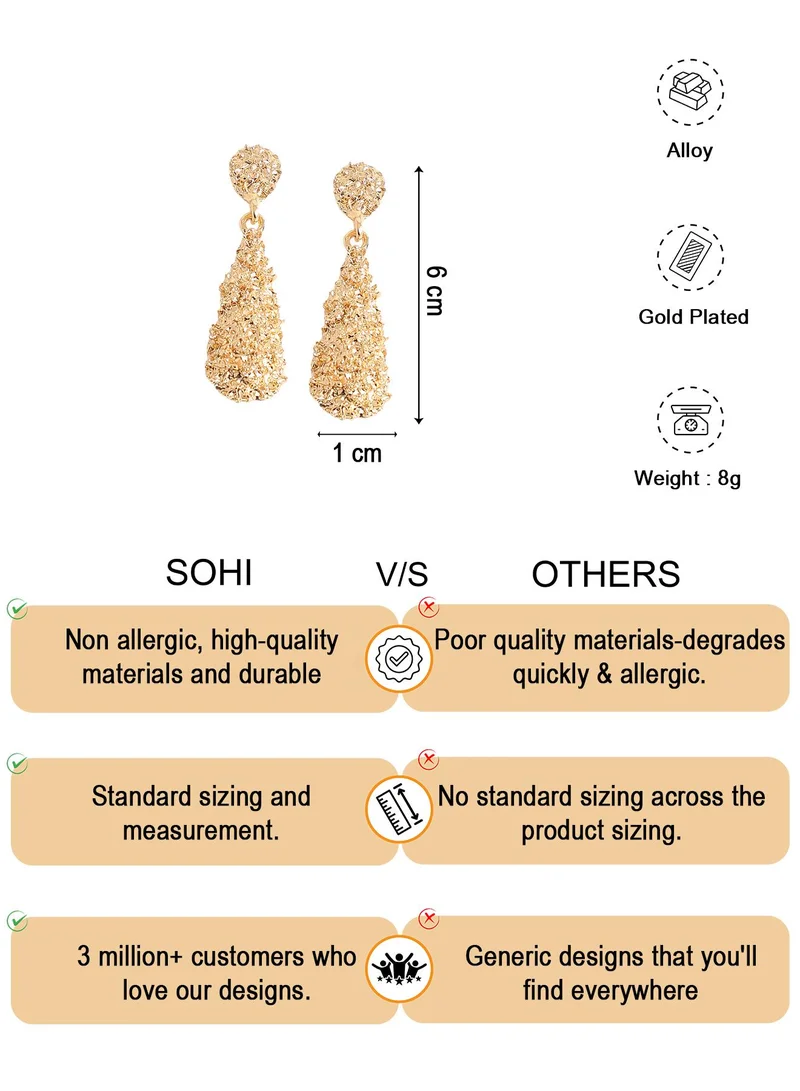 SOHI Party Artificial Drop Earring Jewellery