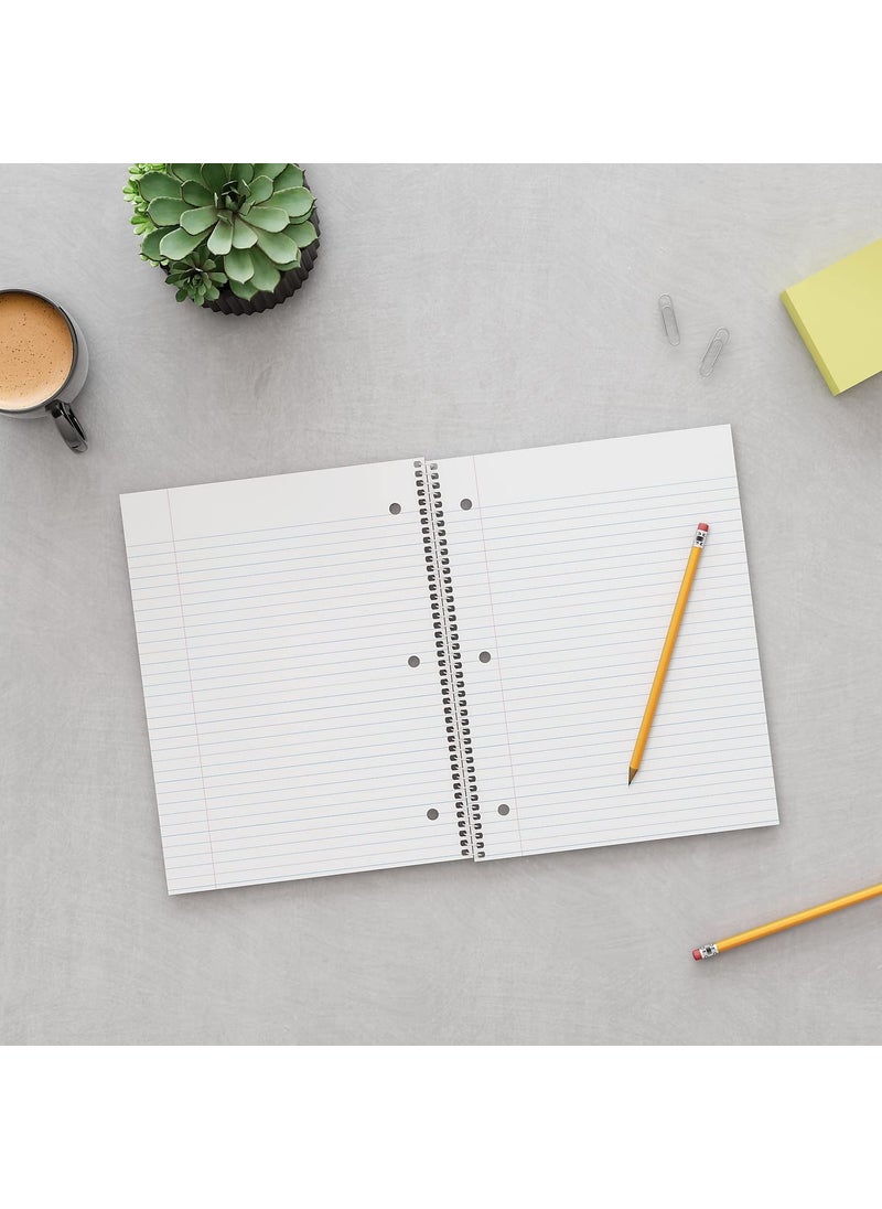 Staples STAPLES 919363 Accel 1Subject Notebook 8Inch x 105Inch Wide Ruled 100 Sh Black Office Product  - Image 4